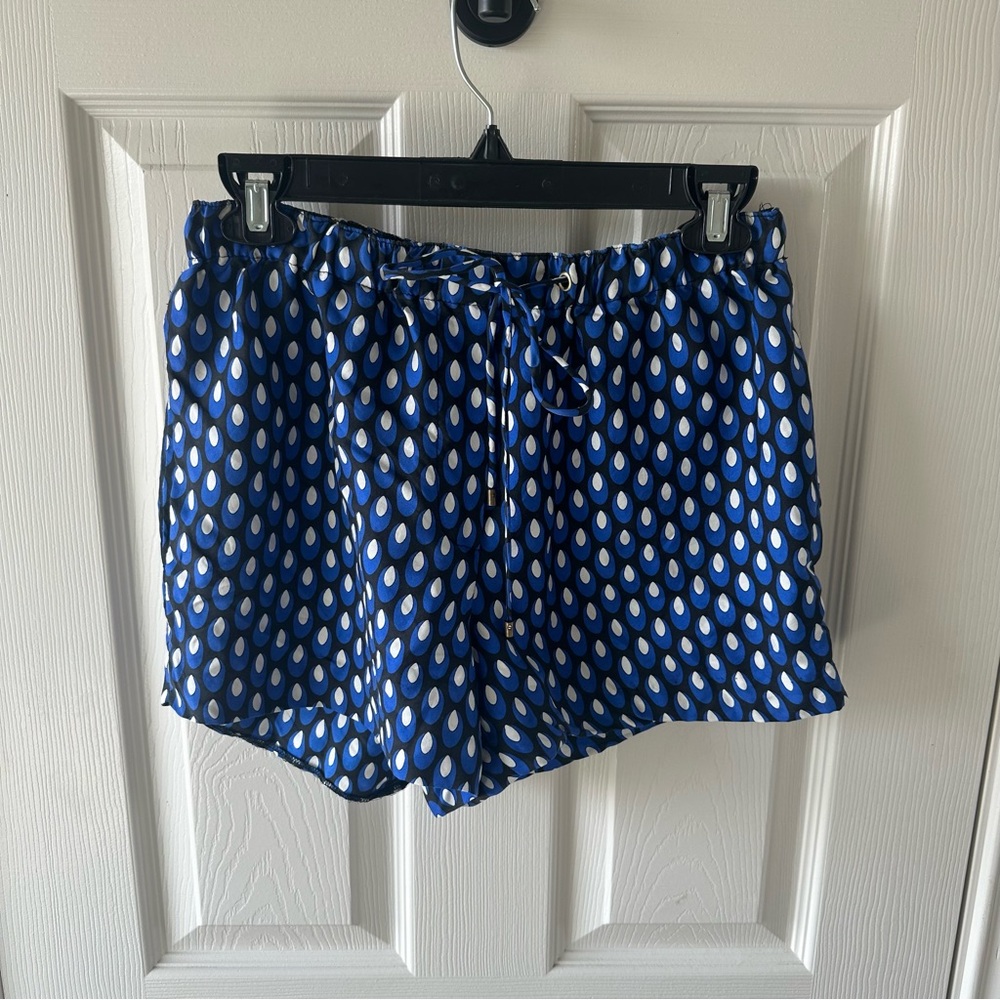 DVF silk drawstring boxer shorts size P.
